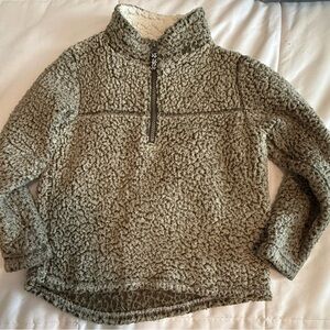 Wonder Nation Tan Sherpa Jacket with Stand-Up Collar